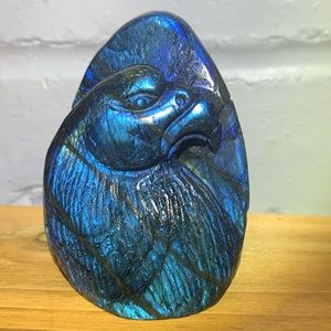 Labradorite eagle craving with rich blue flash